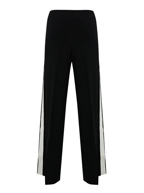 Pantalone nero in viscosa Elisabetta Franchi | KP69S56E2EF3
